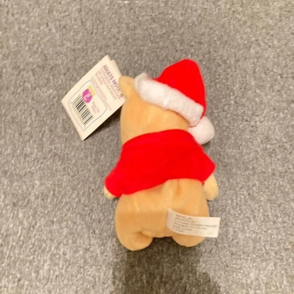 Mini Disney Winnie the Pooh Christmas Plush Bear in Santa Outfit 6